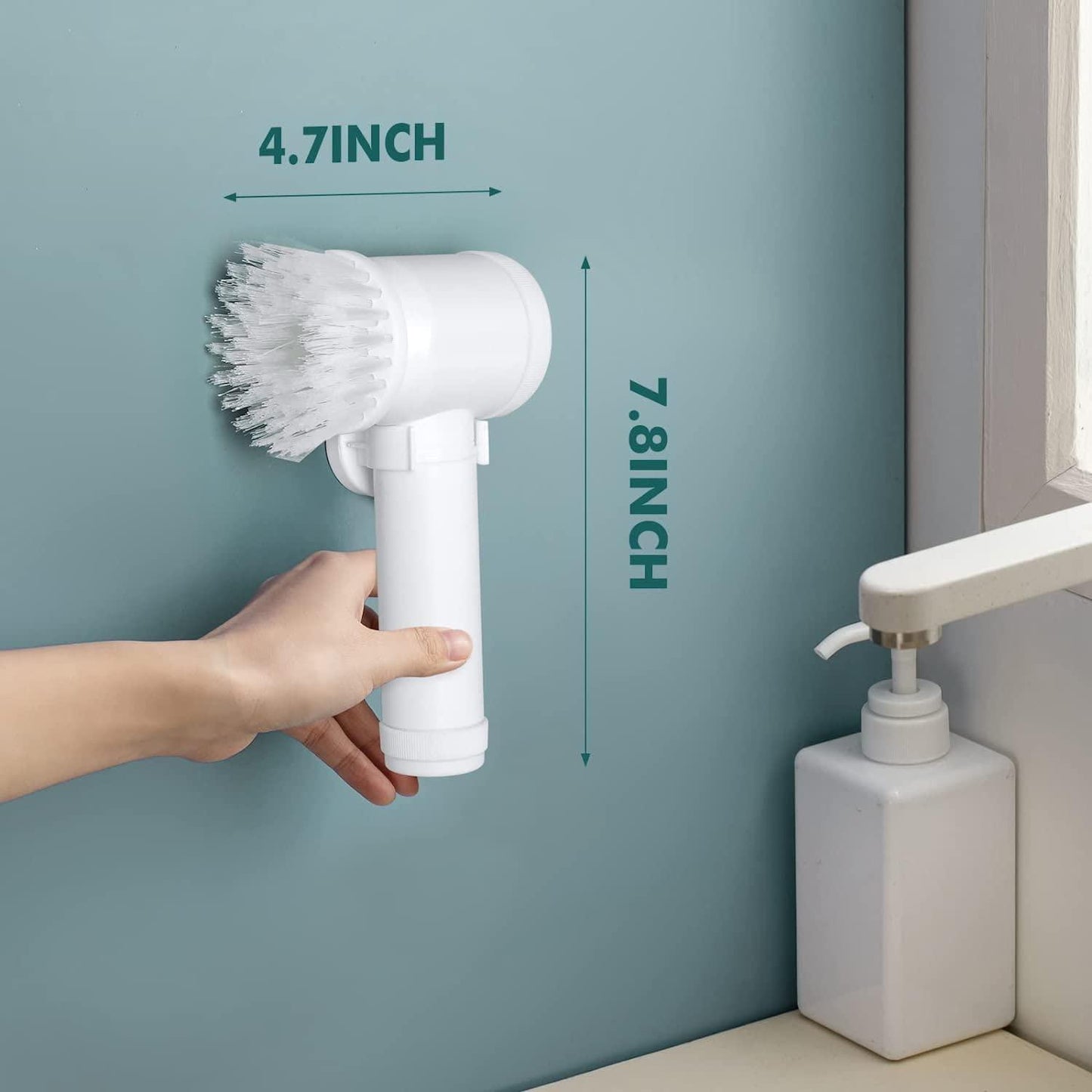 Electric spin scrubbers for kitchen use