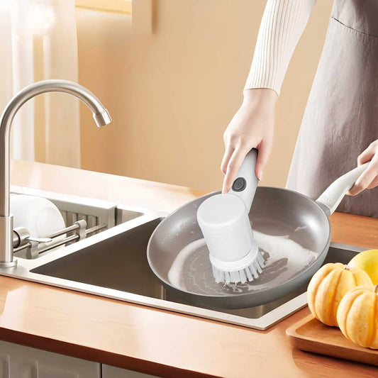 Electric spin scrubbers for kitchen use